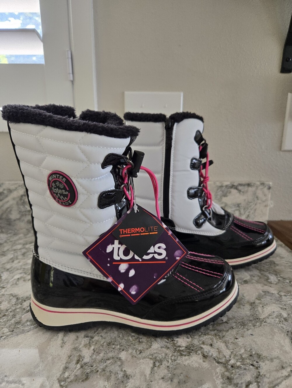 Totes Toasty White Kelly Snow Boots
